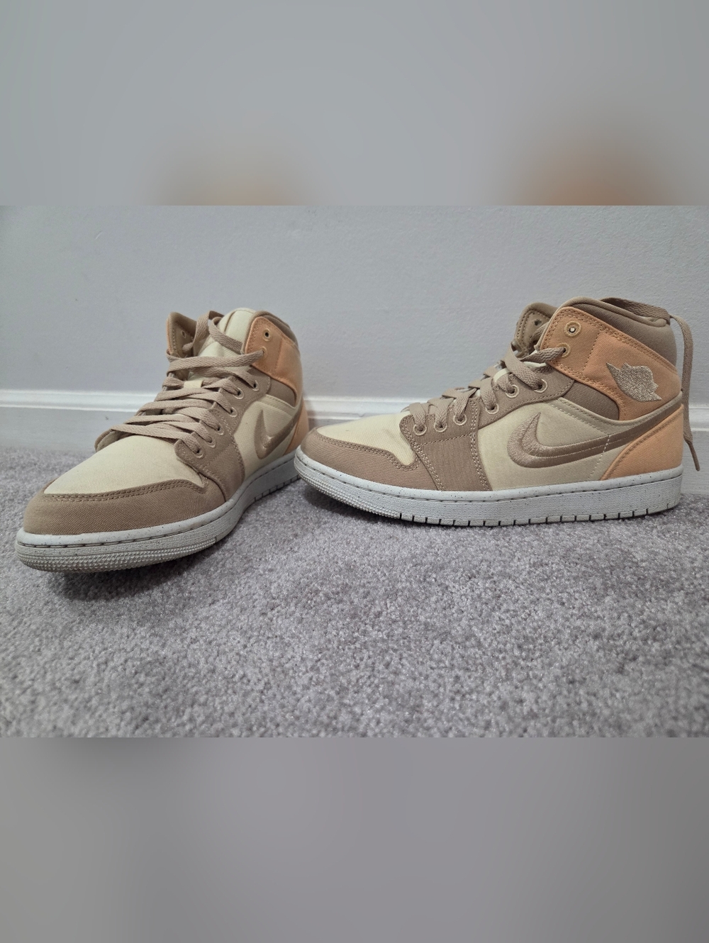 Nike Jordan 1 Mid SE Canvas Khaki 9.5